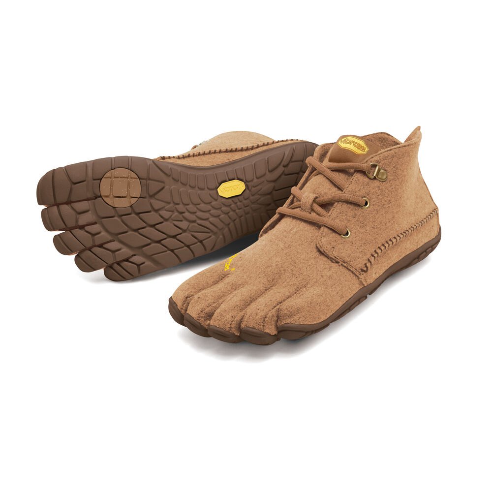 Vibram FiveFingers Dame Barfodet Sko Brune - Cvt-Wool - 4192CUFNE